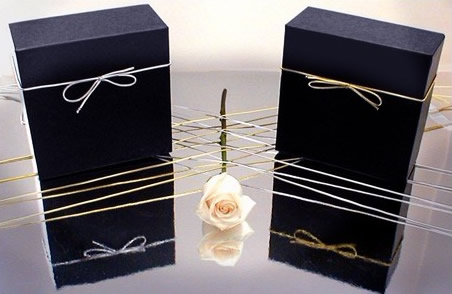 Black gift boxes with silver elastic tie,Black gift boxes with gold elastic tie