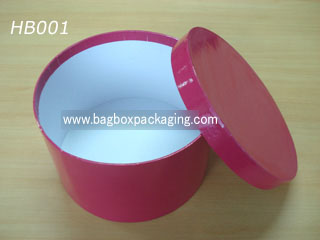 Red color Round Cake Box