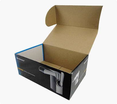 B-flute corrugated electronics carton box