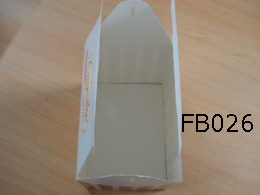Weiße Karte Papier Cupcake-Boxen mit Stanzen Griffe