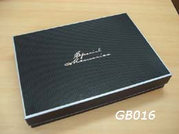 Black Rectangular cardboard box for Apparel Packaging