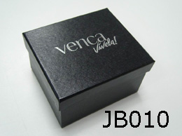 Kleine Karton Schmuck-Box mit Silber Logo