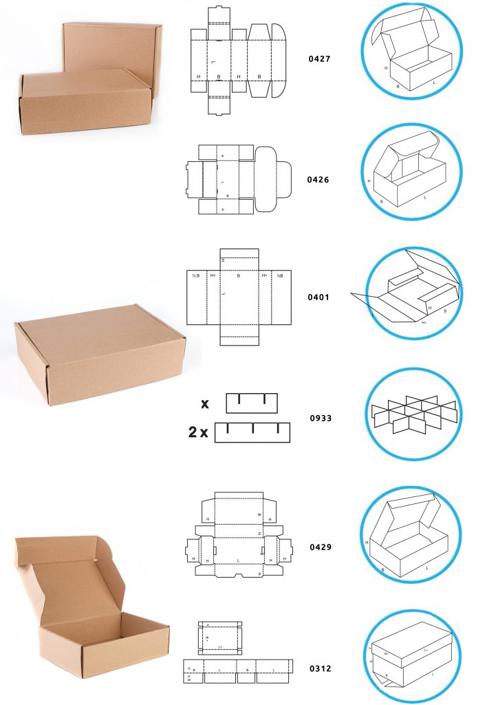 shipping carton box styles