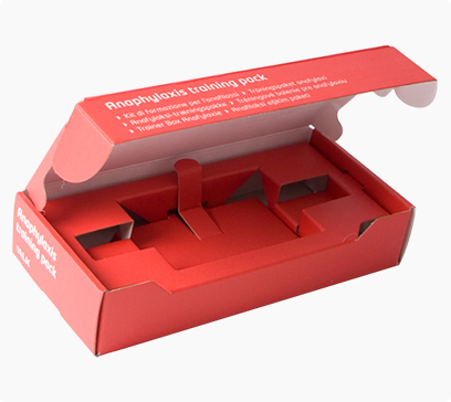 electronics paper box with cardboard inserts