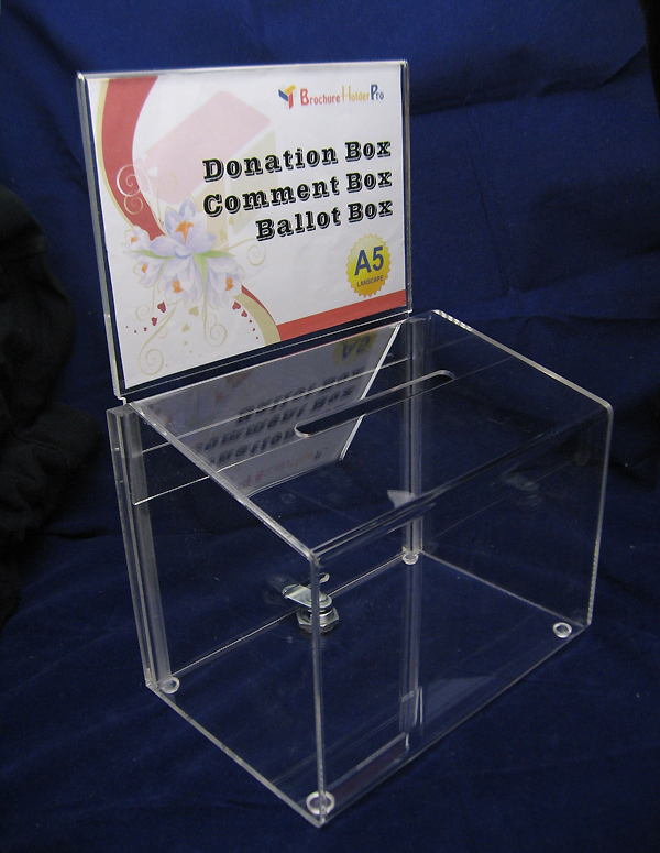 Clear-acrylic-donation-box-Storage-charity-donation